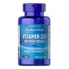 Puritan's Pride Vitamina D-3 combinada con citrato de magnesio 60 Capsulas